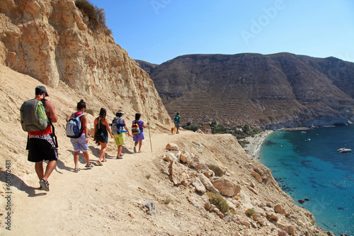 cala de san pedro playa almería senderistas 9314-f14 photo