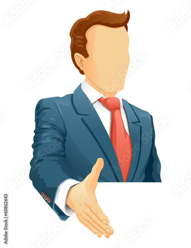 Faceless businessman