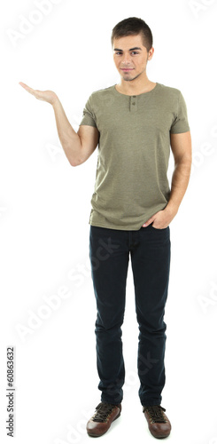 Handsome young man isolated...