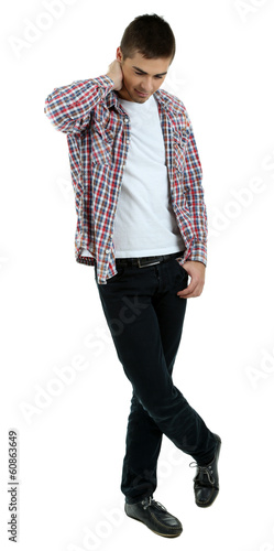 Handsome young man isolated...