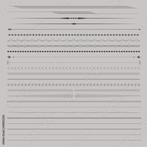 Set of Vector Dividers or Seperators for page design