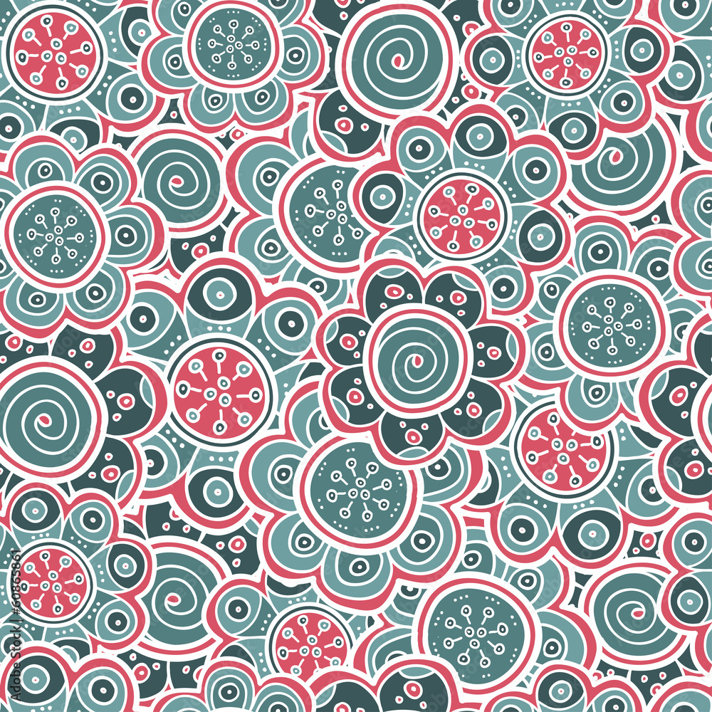 seamless pattern of flowers seamless pattern of flowers