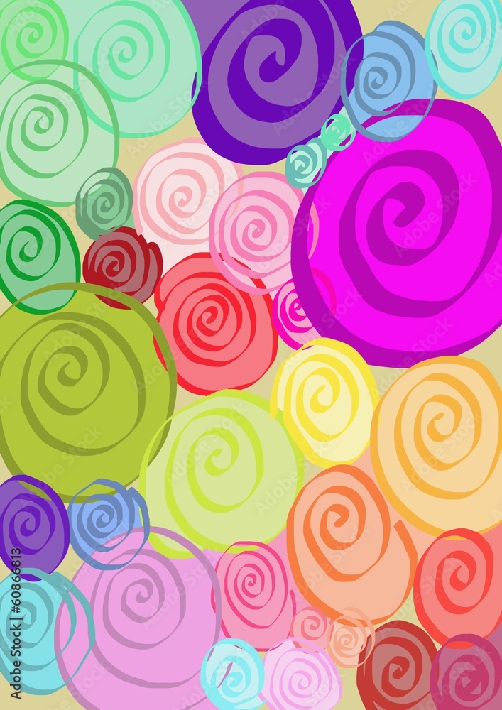 colorful spirals