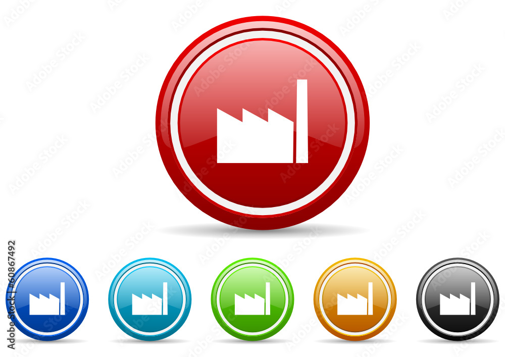 industry icon vector set industry icon vector set