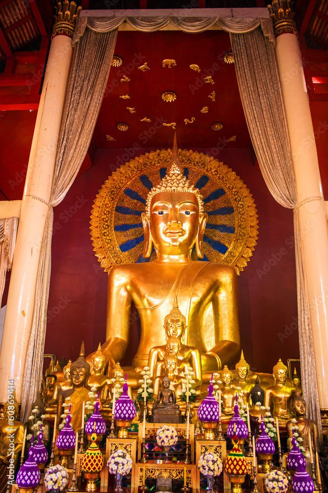 Buddha image in Wat Phra Singh temple, Chiang Mai, Thailand Buddha image in Wat Phra Singh temple, Chiang Mai, Thailand