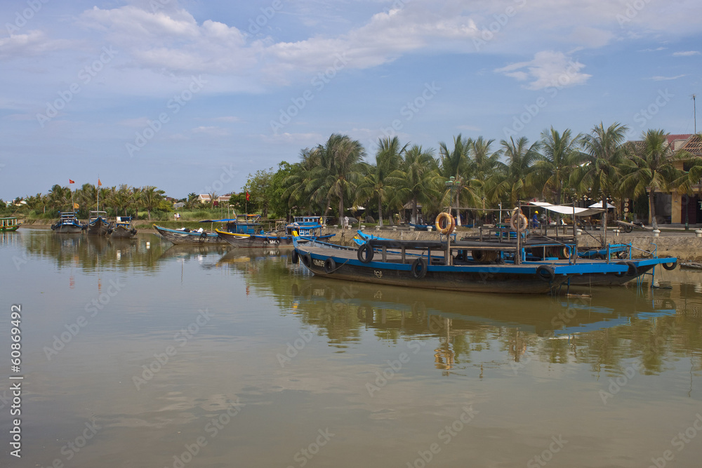 Boats in Hoi An, Vietnam