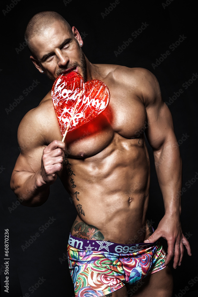Sexy young man posing.