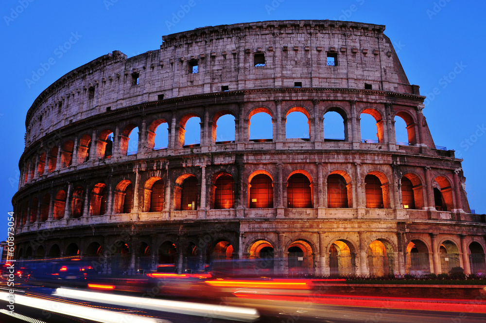 Flavian Amphitheatre or Coliseum in Rome, Italy