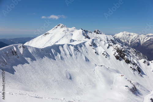 The mountains in Krasnaya Polyana (Sochi, Russia)