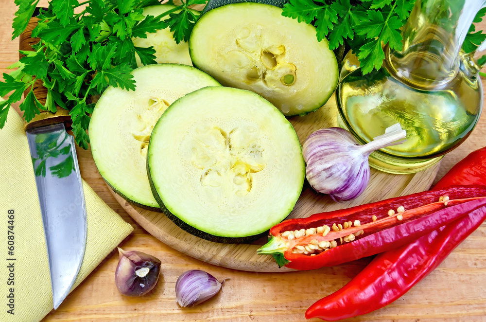 Zucchini with vegetables and pepper Zucchini with vegetables and pepper