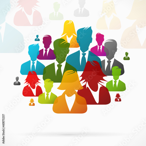 Group of people working together