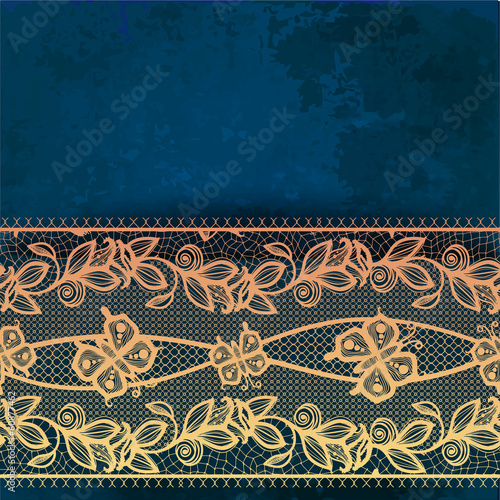 Vintage card on grunge background.