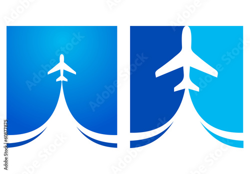 airplane flight emblem takeoff