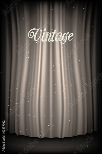 Vintage Black and White Curtain Backdrop