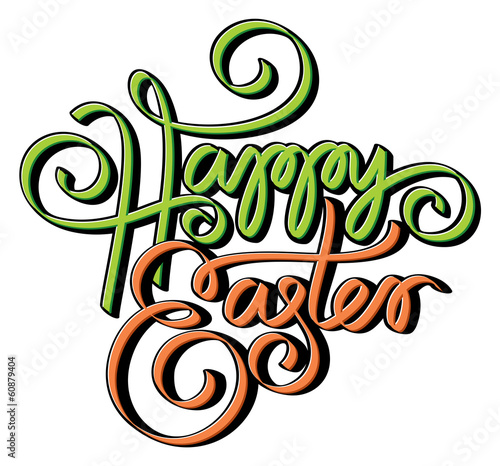 happy easter hand lettering hand calligraphy