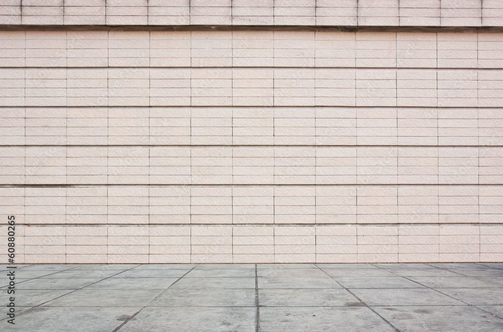 Fototapeta premium Walls tiles and cement floor tiles