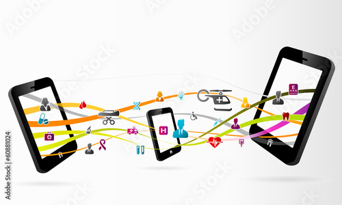 Share medical information between mobile phones