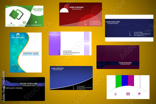 Business cards set (5)