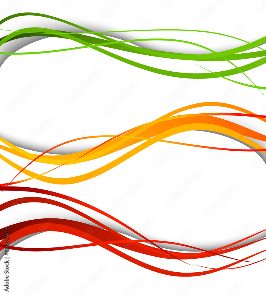 Set of wavy banners Set of wavy banners