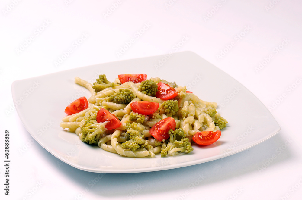 Pasta with parmesan and vegetables Pasta with parmesan and vegetables