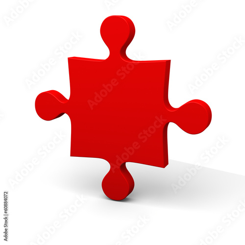 Red puzzle piece