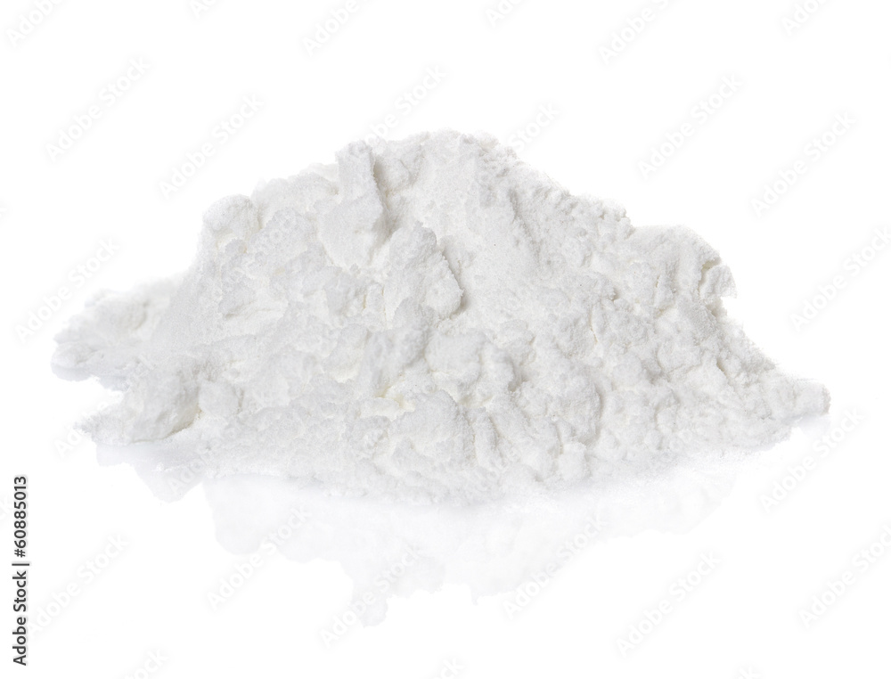 Cocaine drugs heap isolated on white background