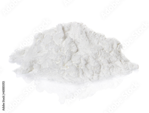 Cocaine drugs heap isolated on white background
