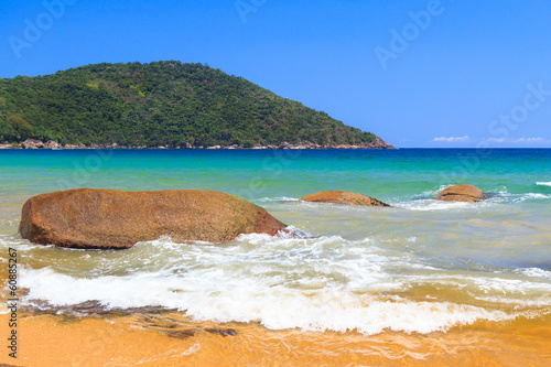 Beaceful beach on island in Brazil