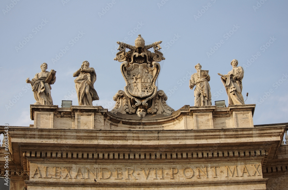 The Vatican Bernini's colonnade in Rome