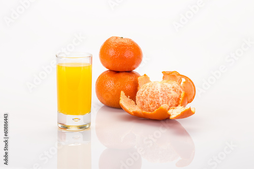 fresh and real mandarin juice
