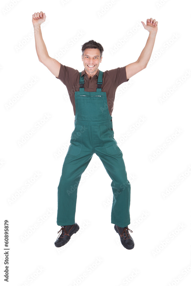 Excited Male Gardener Excited Male Gardener