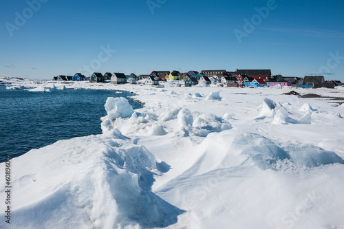 Early springtime in Qeqertarsuaq, North Greenland