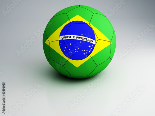 Footbal World Cup  Brazil 2014  3d illustration