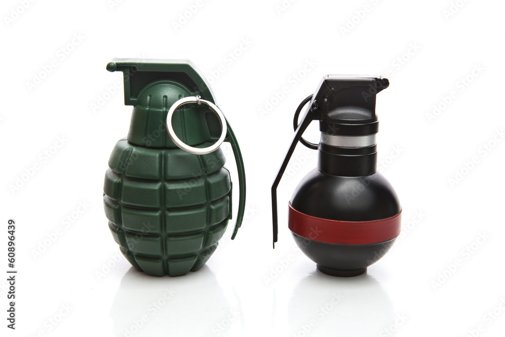 kind of hand grenade bomber isolated on white background kind of hand grenade bomber isolated on white background