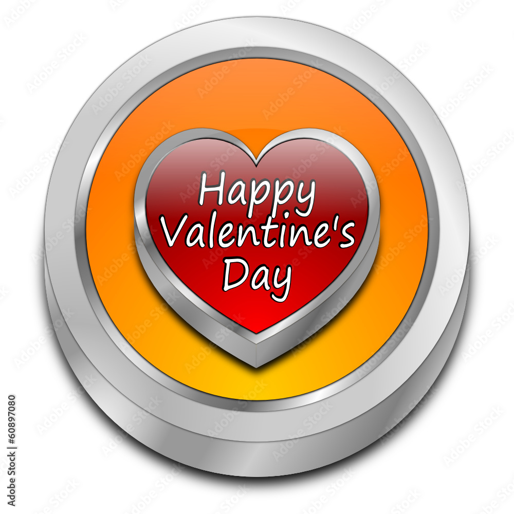 Happy Valentine's Day Button