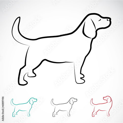 Vector image of a dog labrador