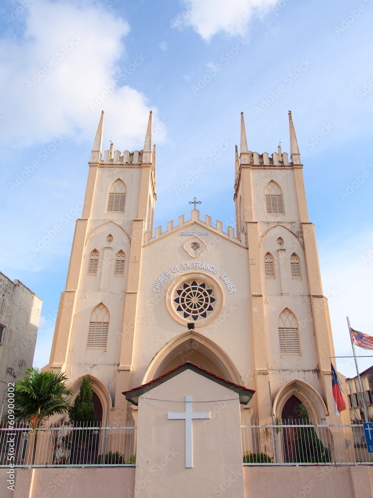 St. Francis Xavier Church in Malacca, Malaysia