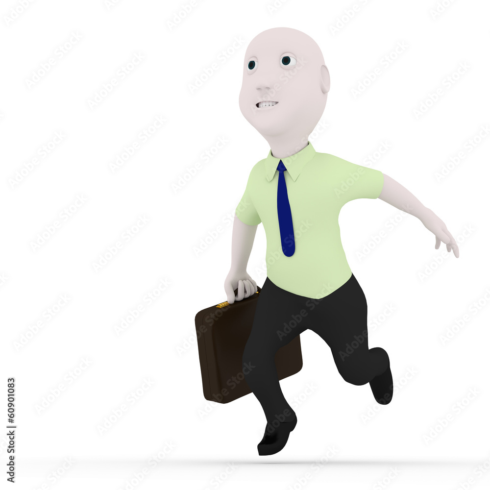 Late for work. Late for work.