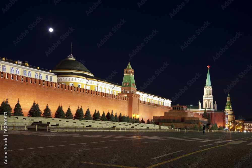 Moscow,the Kremlin, the Red square at night. Russia Moscow,the Kremlin, the Red square at night. Russia