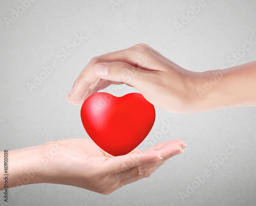 Heart in the hands