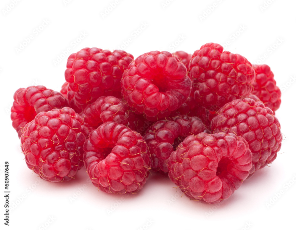 Sweet raspberry isolated on white background cutout Sweet raspberry isolated on white background cutout