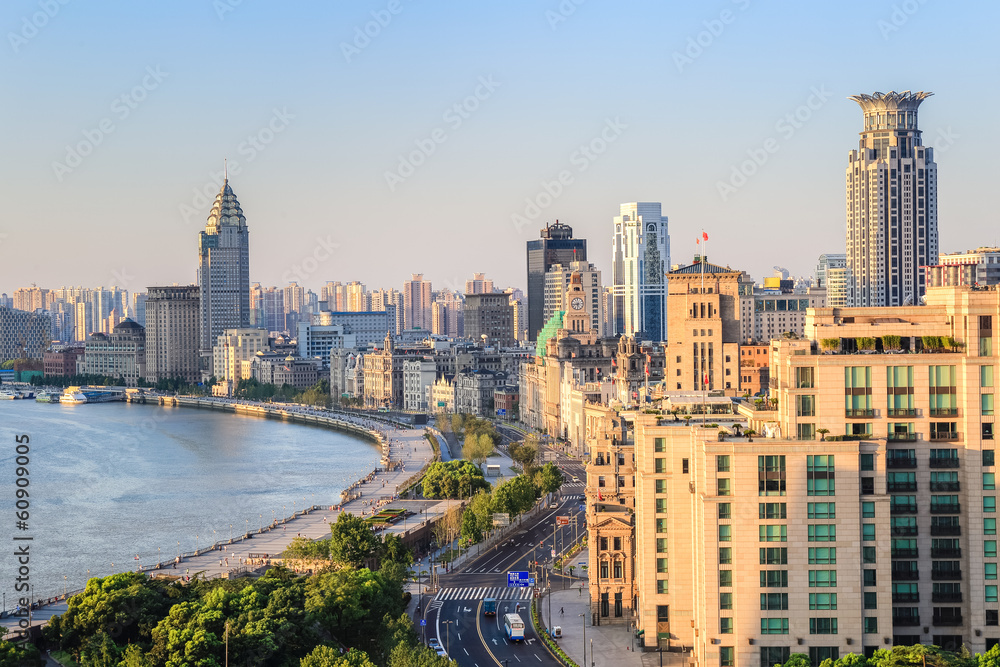 Obraz premium shanghai bund closeup