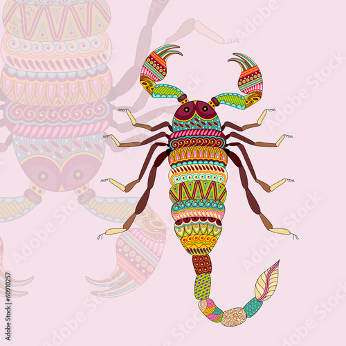 vector illustration of Scorpio Zodiac Sign