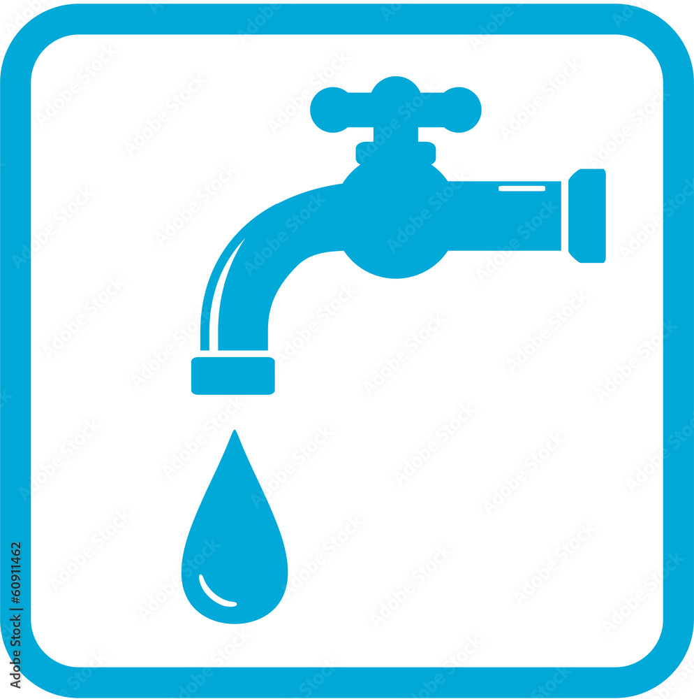 icon with tap. water symbol icon with tap. water symbol