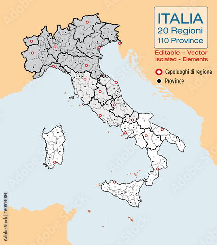 ITALIA, REGIONI, PROVINCE, SIGLE, TARGHE photo