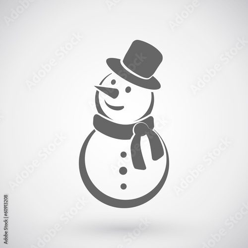 Obraz na płótnie Snowman icon.