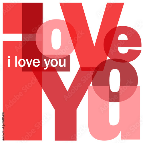 "I LOVE YOU" Letter Collage (heart card romance valentine’s day)