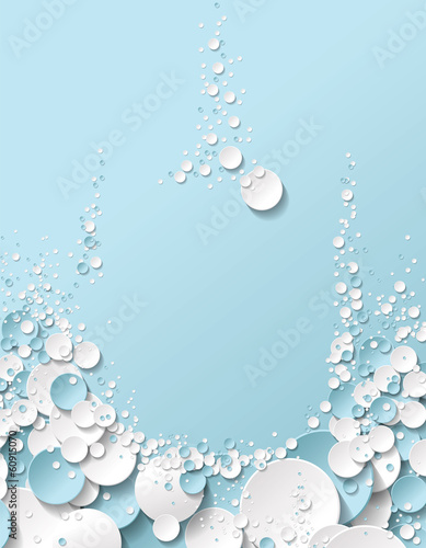 fond abstrait cercles bulles