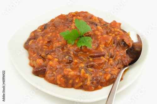 sauce with vegetables and rice