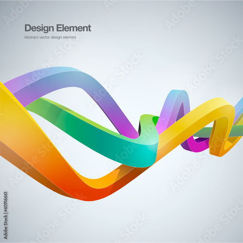 Modern abstract background ribbon style Vector illustration.